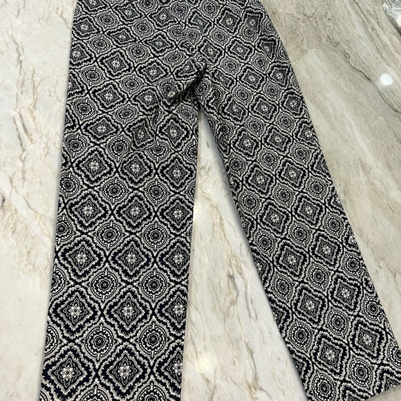 Talbots Classic Ankle Printed Side Zipper Pants! - Picture 6 of 10